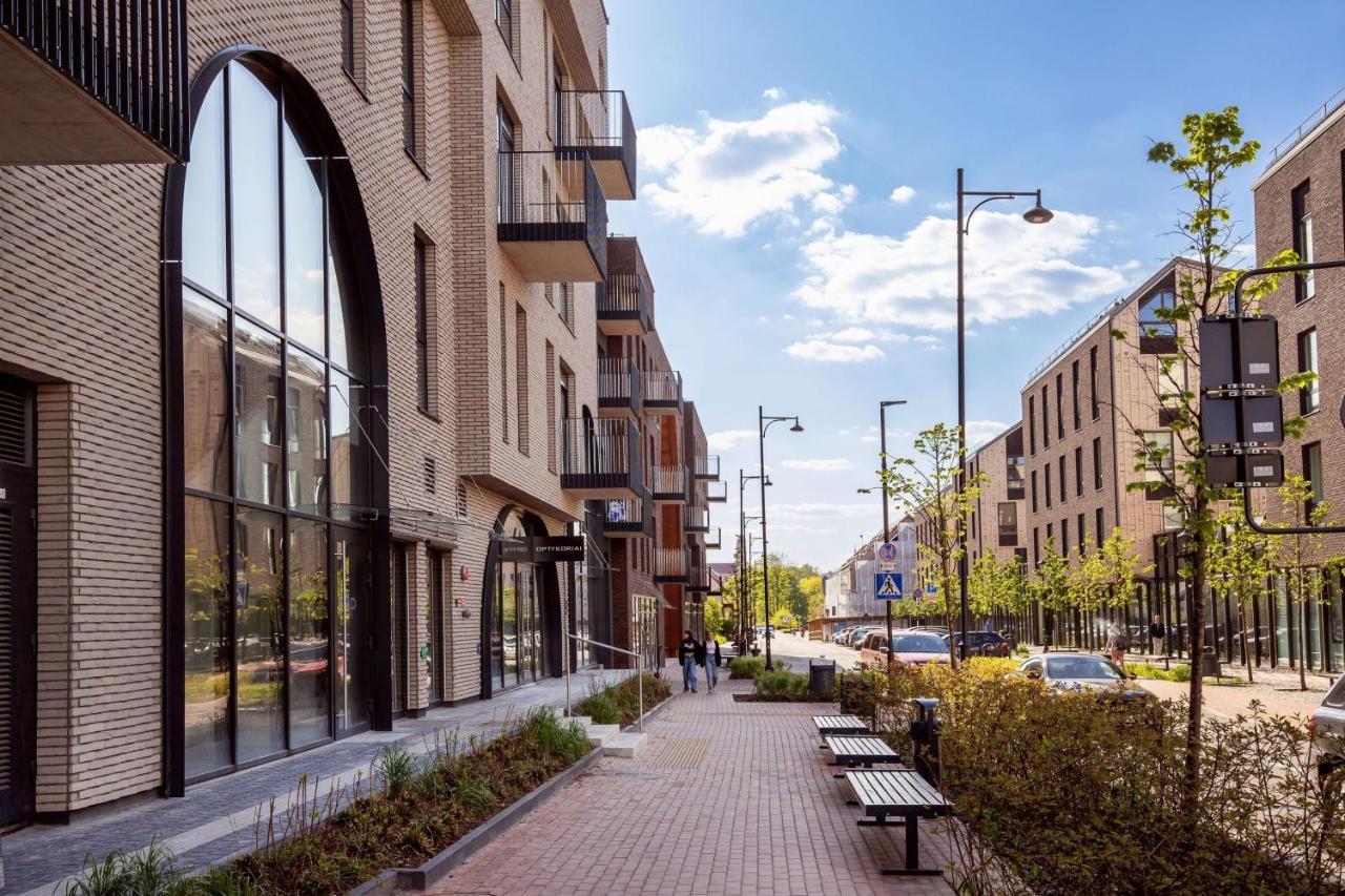 Апартаменты Stylish Loft With Terrace Paupys, Old Town Вильнюс Экстерьер фото